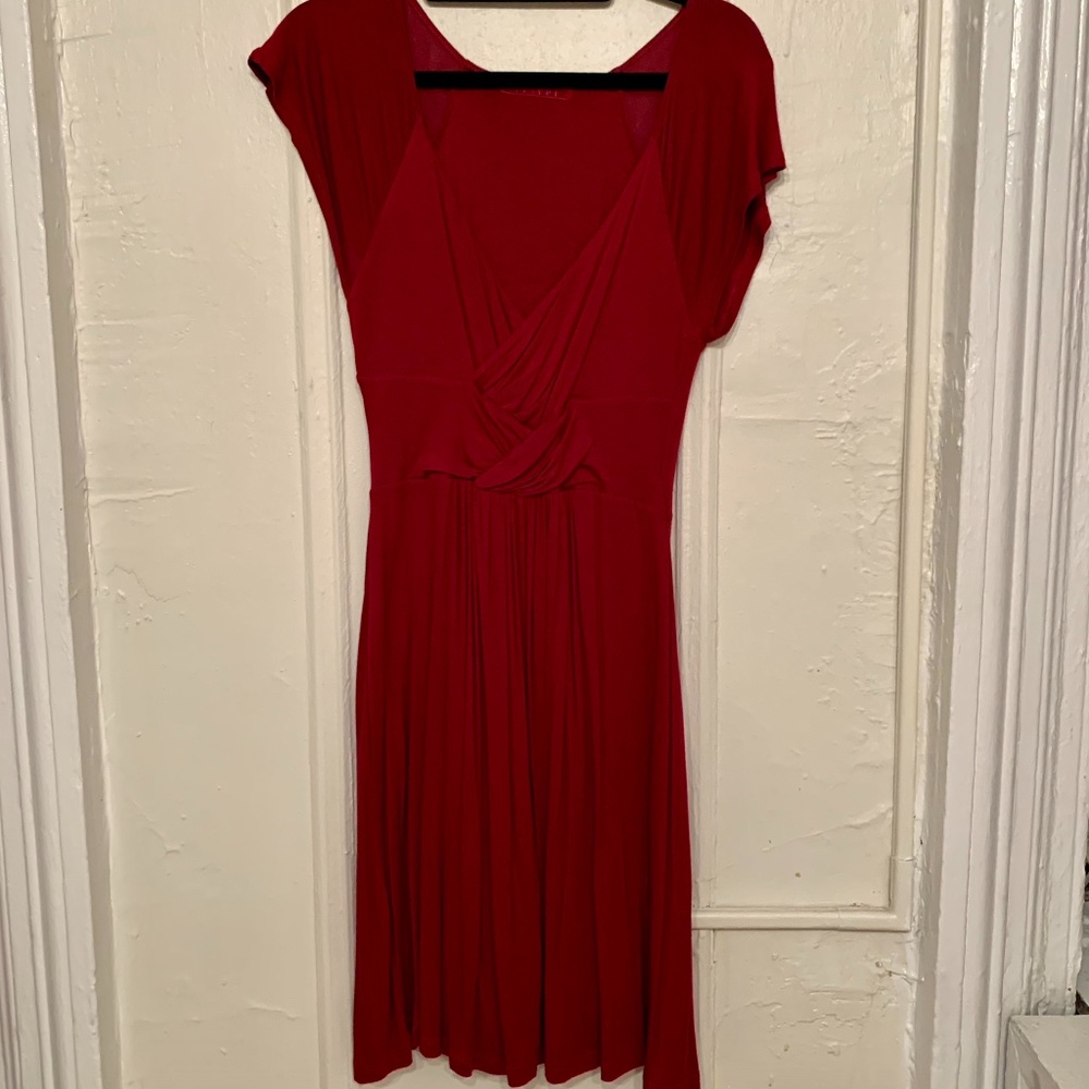 Burgundy Anthropologie Mini Dress
